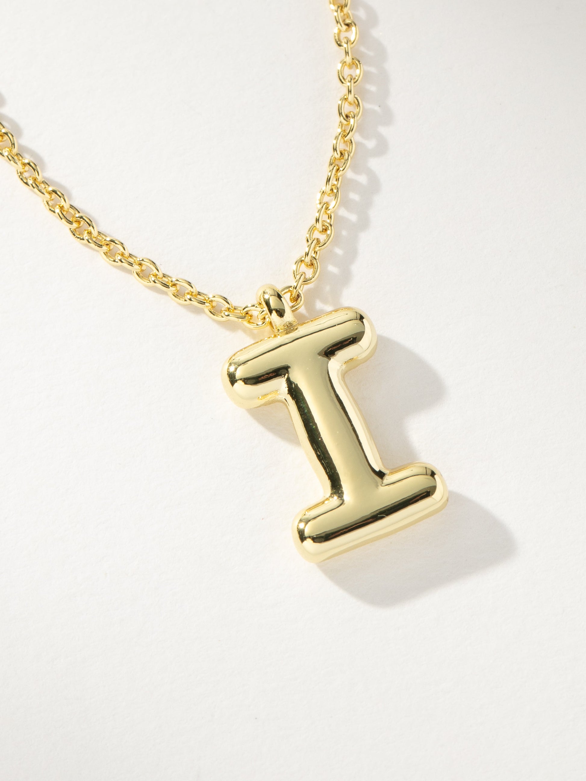 Bubble Letter Necklace | Gold I | Product Image | Uncommon James