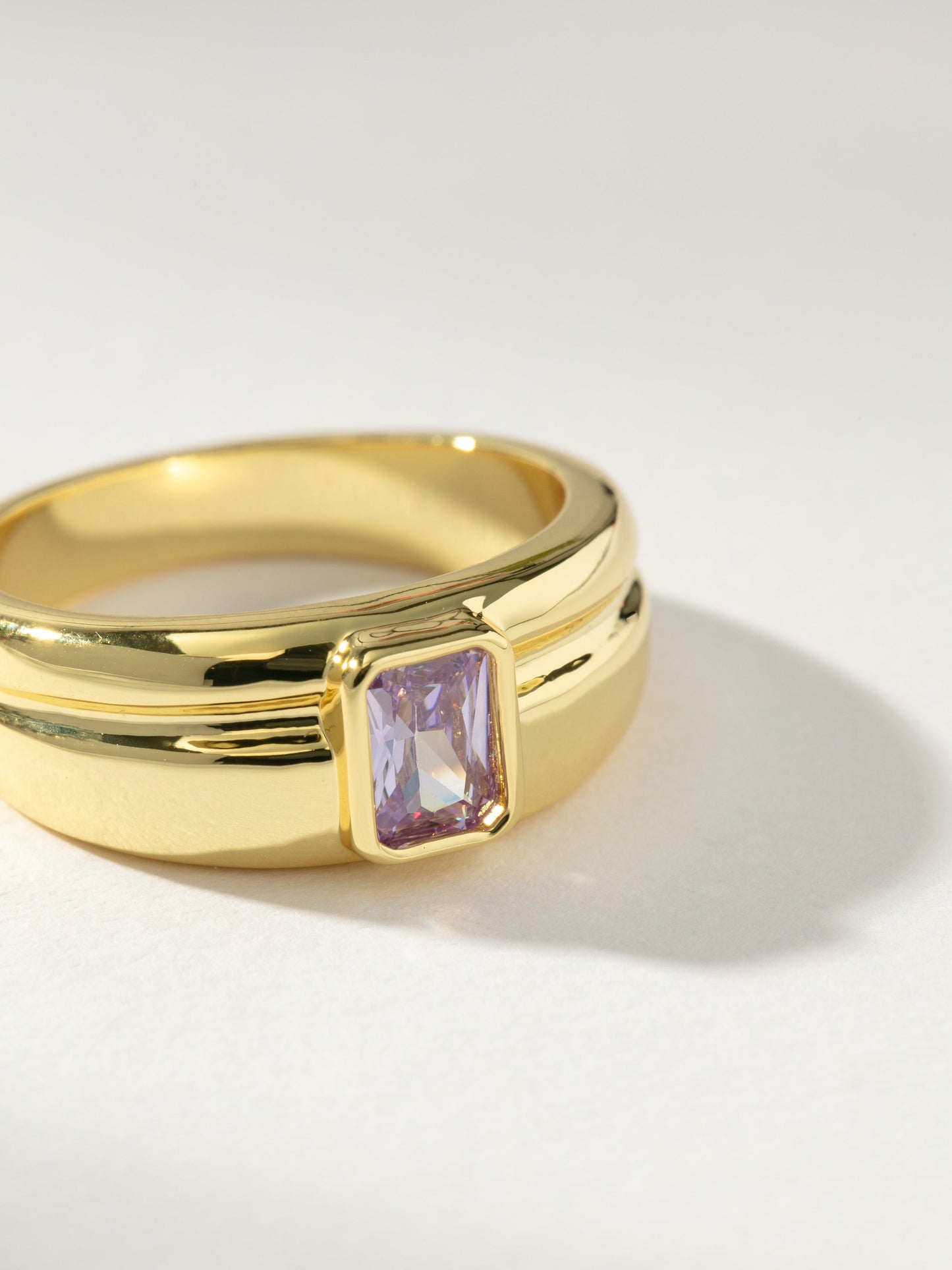 Birthstone Ring | Gold June | Product Detail Image | Uncommon James