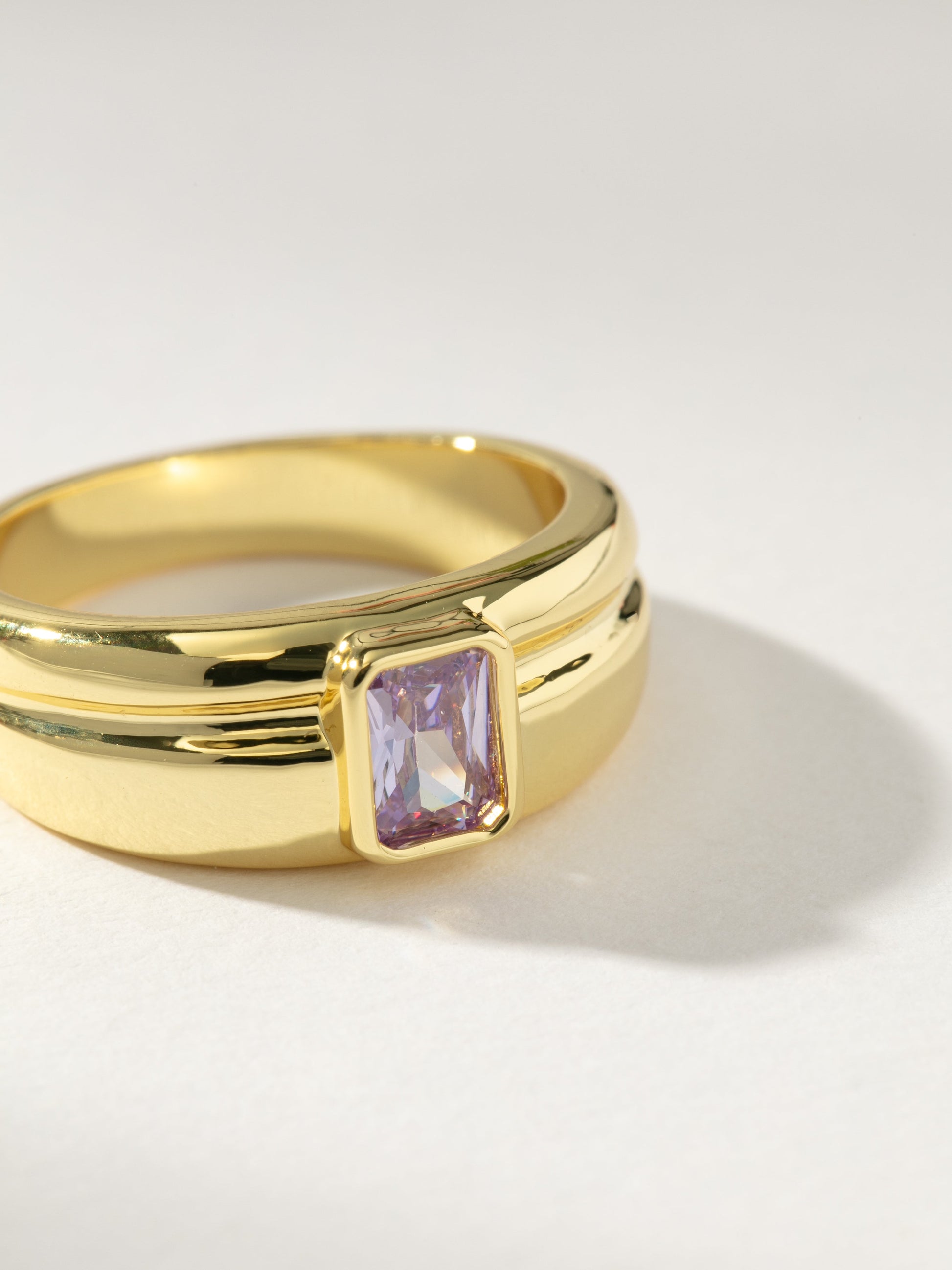 Birthstone Ring | Gold June | Product Detail Image | Uncommon James
