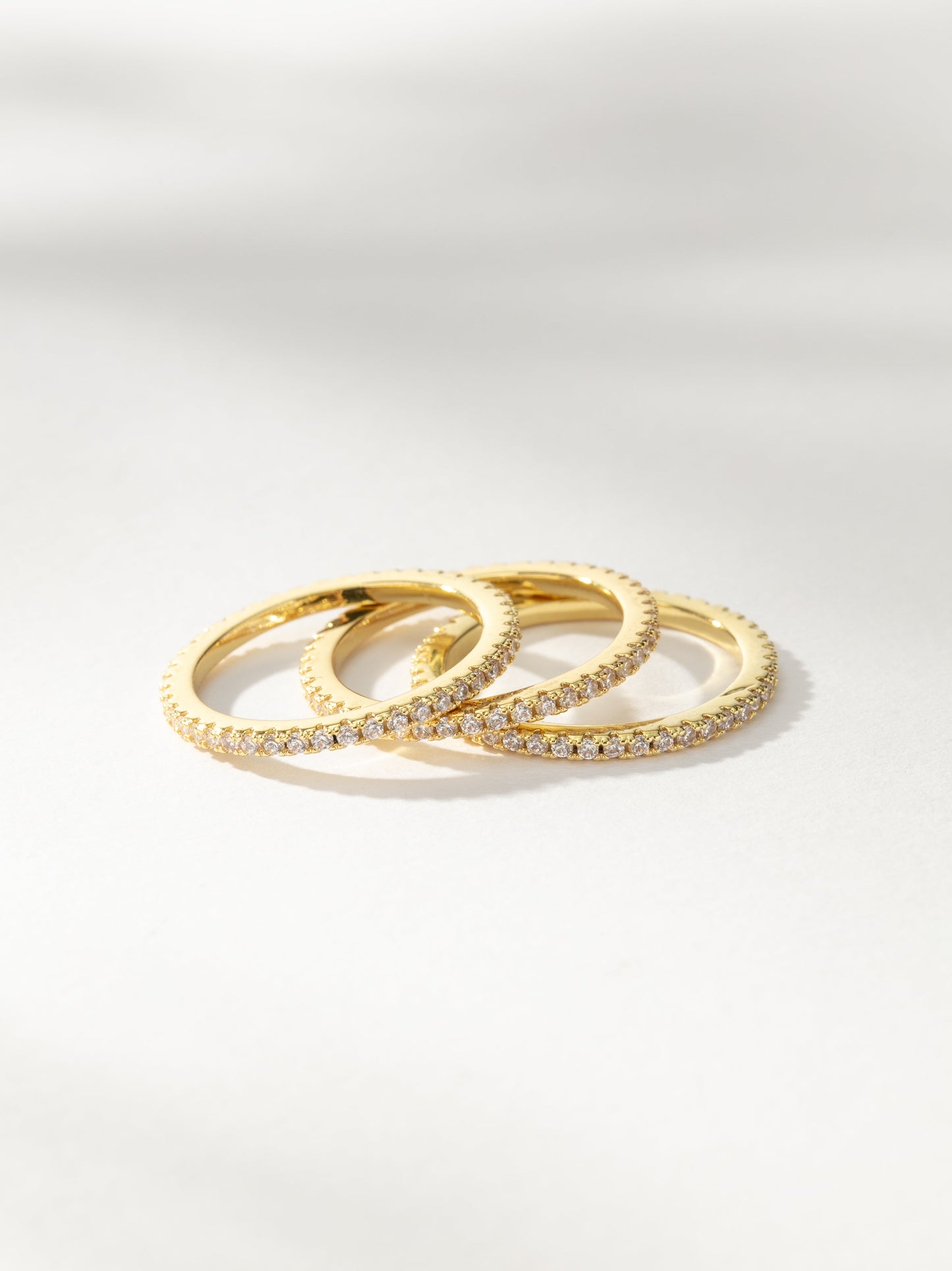 High Shine Ring Stack (Set of 3) | Gold | Product Image | Uncommon James