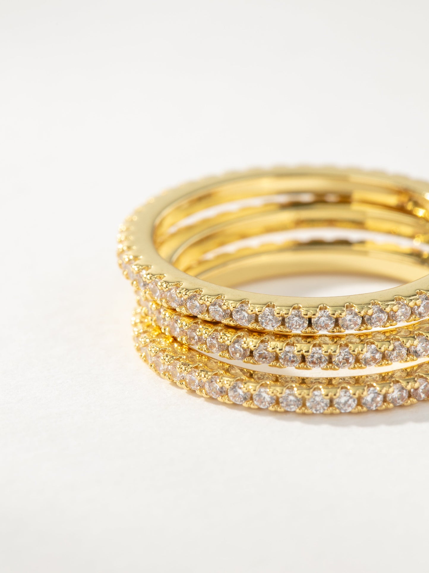 High Shine Ring Stack (Set of 3) | Gold | Product Image | Uncommon James