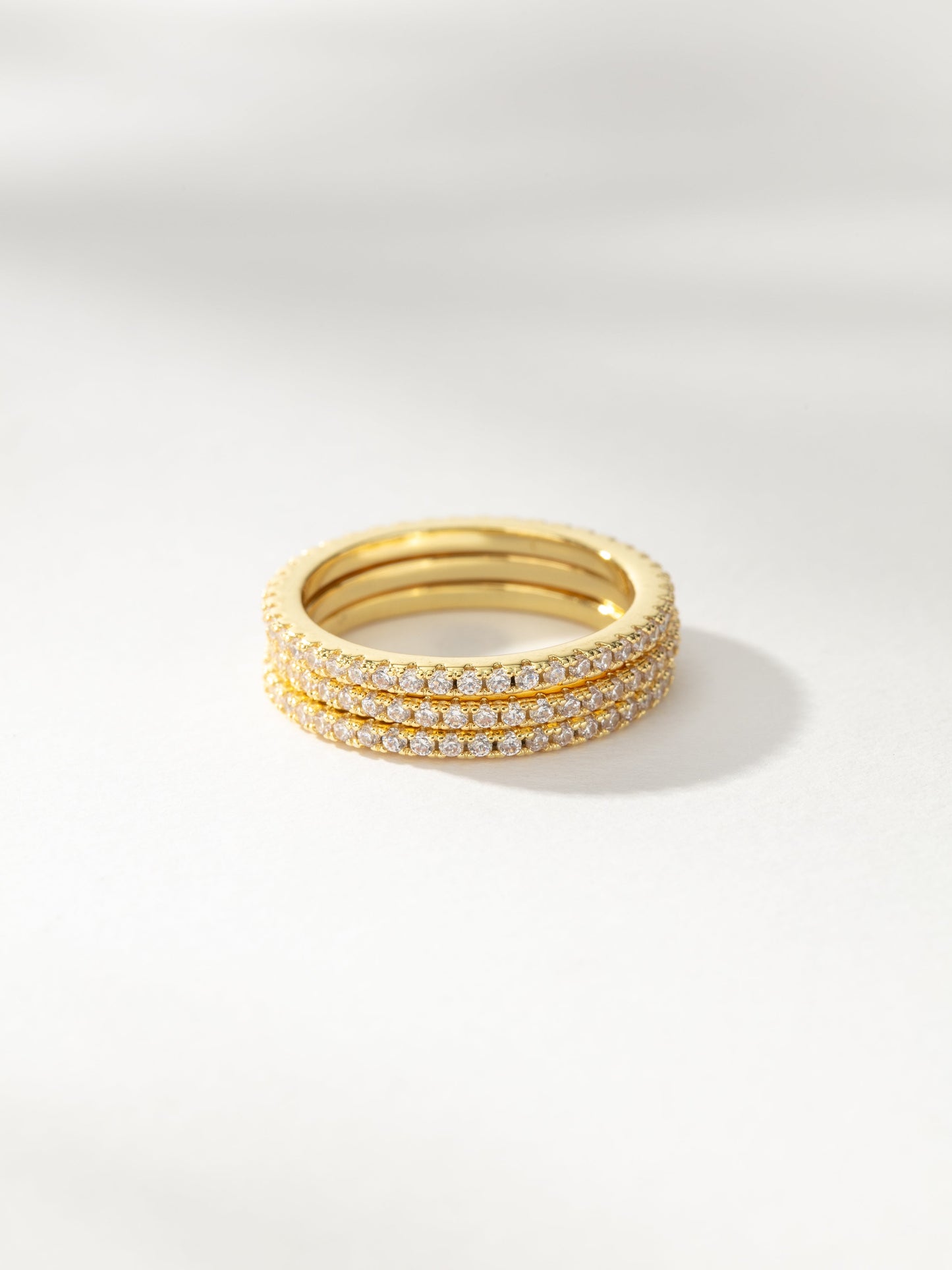 High Shine Ring Stack (Set of 3) | Gold | Product Image | Uncommon James