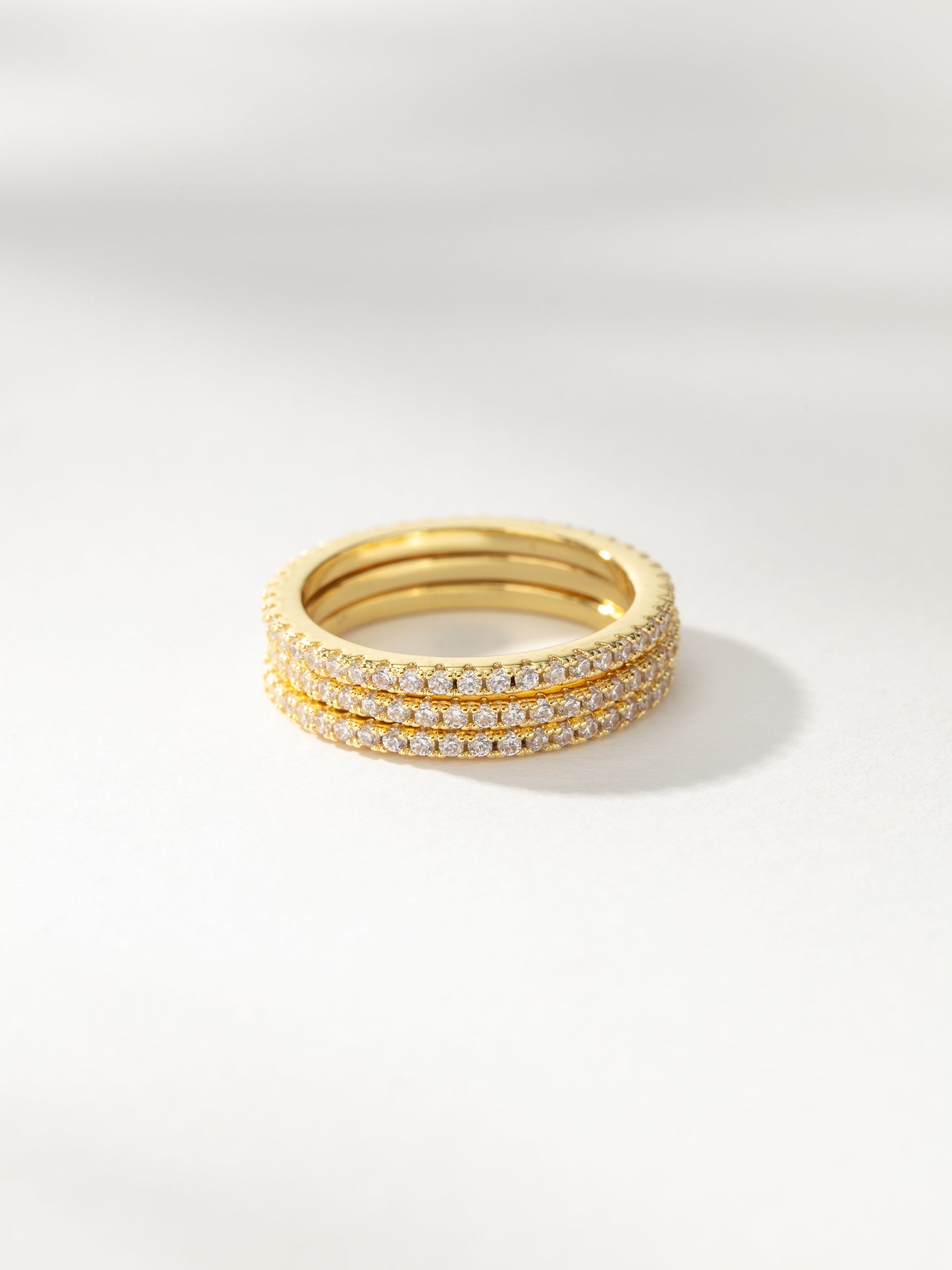 High Shine Ring Stack (Set of 3) | Gold | Product Image | Uncommon James