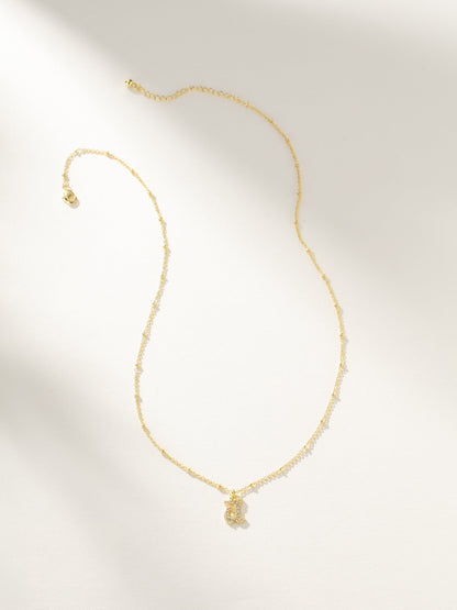 ["Made to Shine Initial Necklace ", " Gold ", " Product Image ", " Uncommon James"]