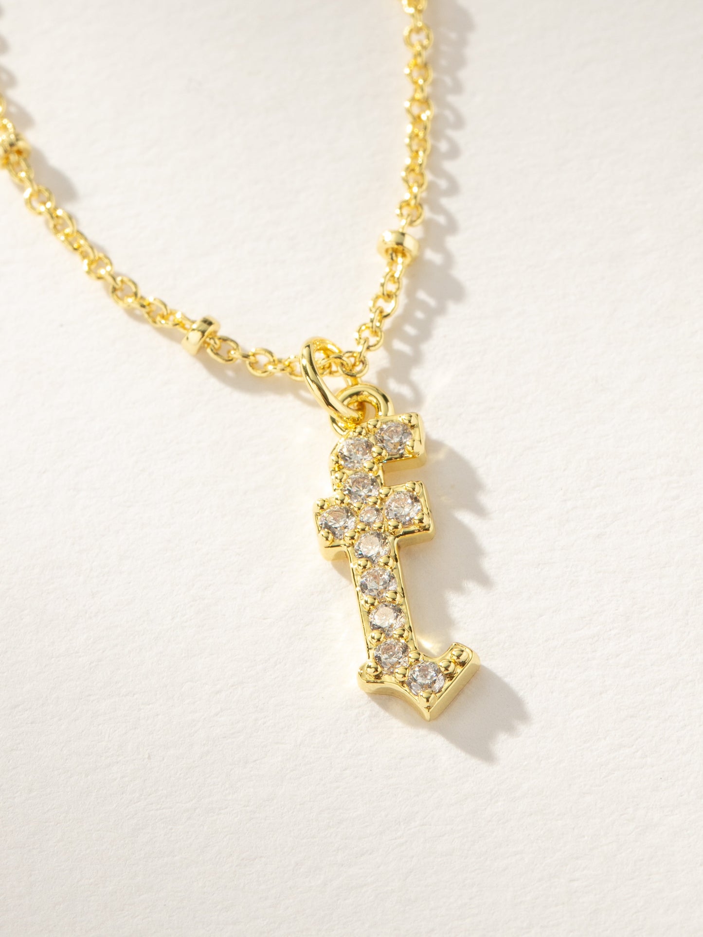 Made to Shine Initial Necklace | Gold F | Product Image | Uncommon James