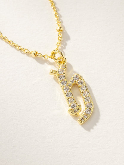 ["Made to Shine Initial Necklace ", " Gold H ", " Product Image ", " Uncommon James"]