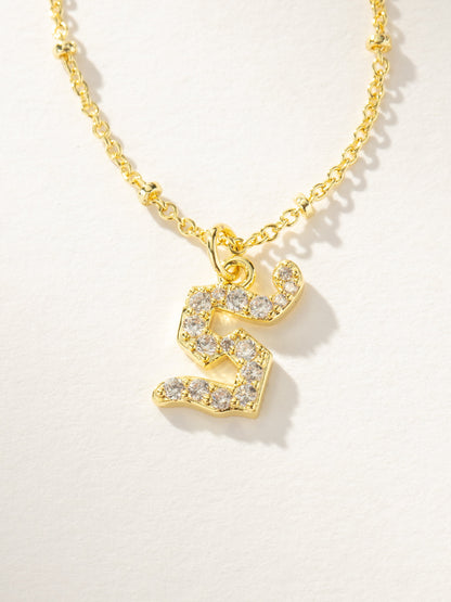 ["Made to Shine Initial Necklace ", " Gold ", " Product Image ", " Uncommon James"]