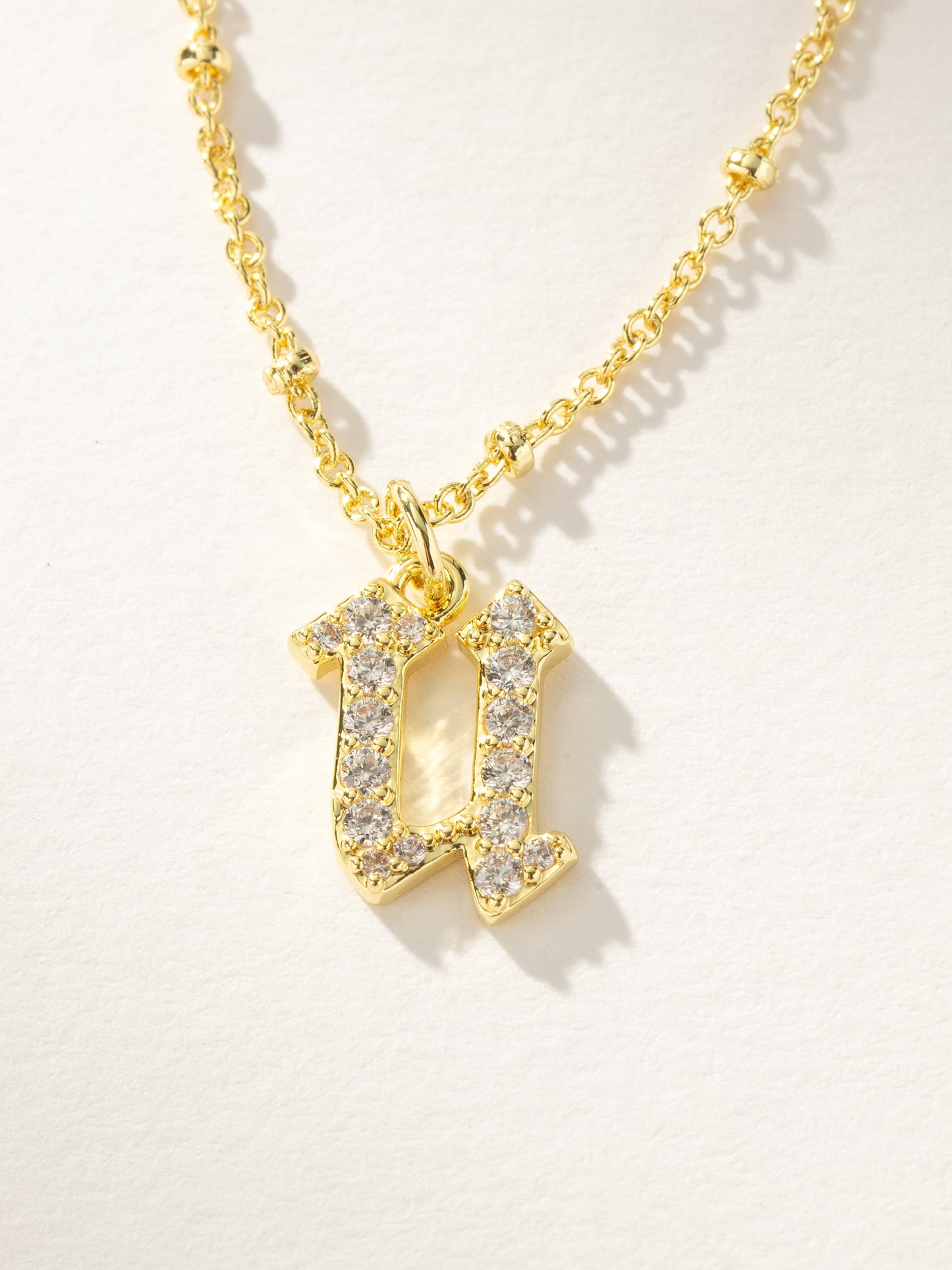 Made to Shine Initial Necklace | Gold | Product Image | Uncommon James