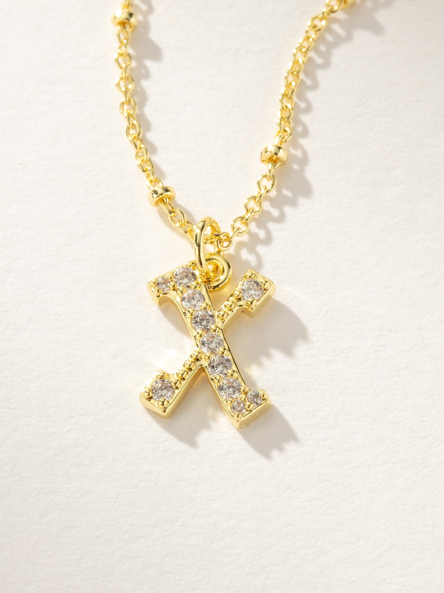 Made to Shine Initial Necklace | Gold X | Product Image | Uncommon James