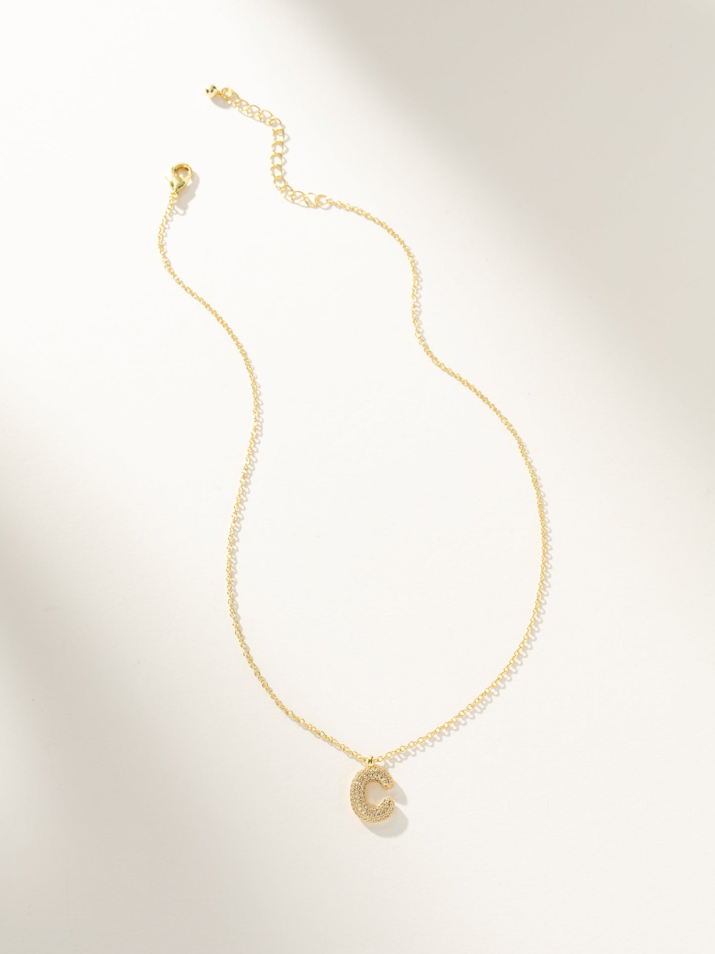 Bubble Letter Necklace 2.0 | Gold | Group Image | Uncommon James