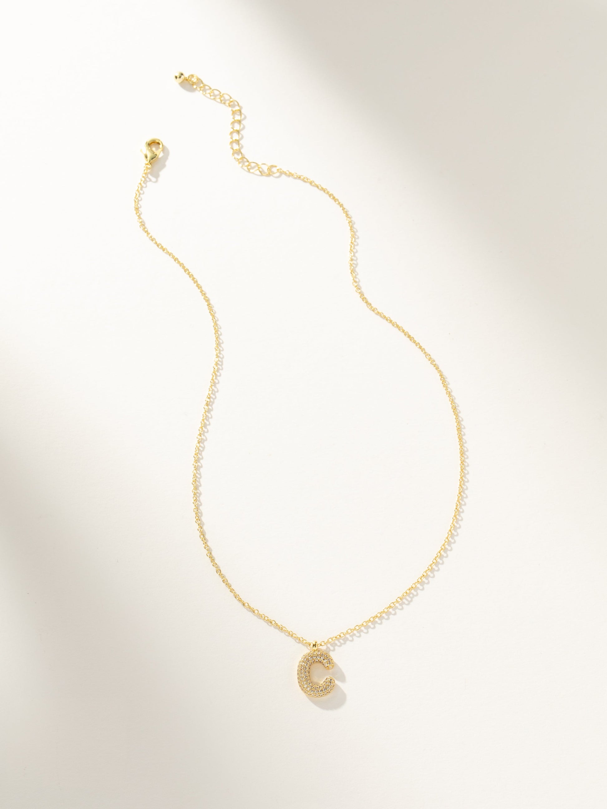 Bubble Letter Necklace 2.0 | Gold | Group Image | Uncommon James