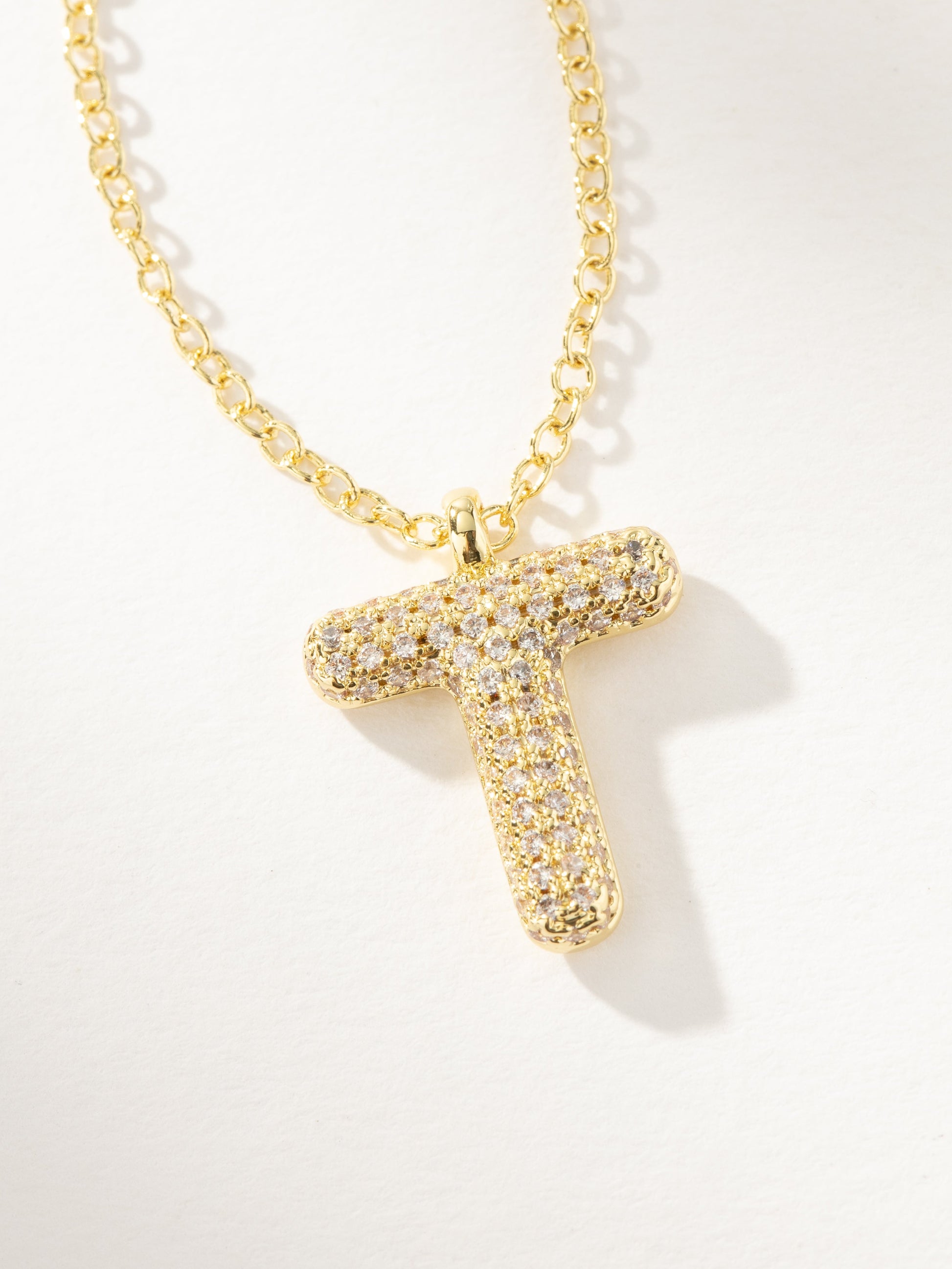 Bubble Letter Necklace 2.0 | Gold T | Product Image | Uncommon James