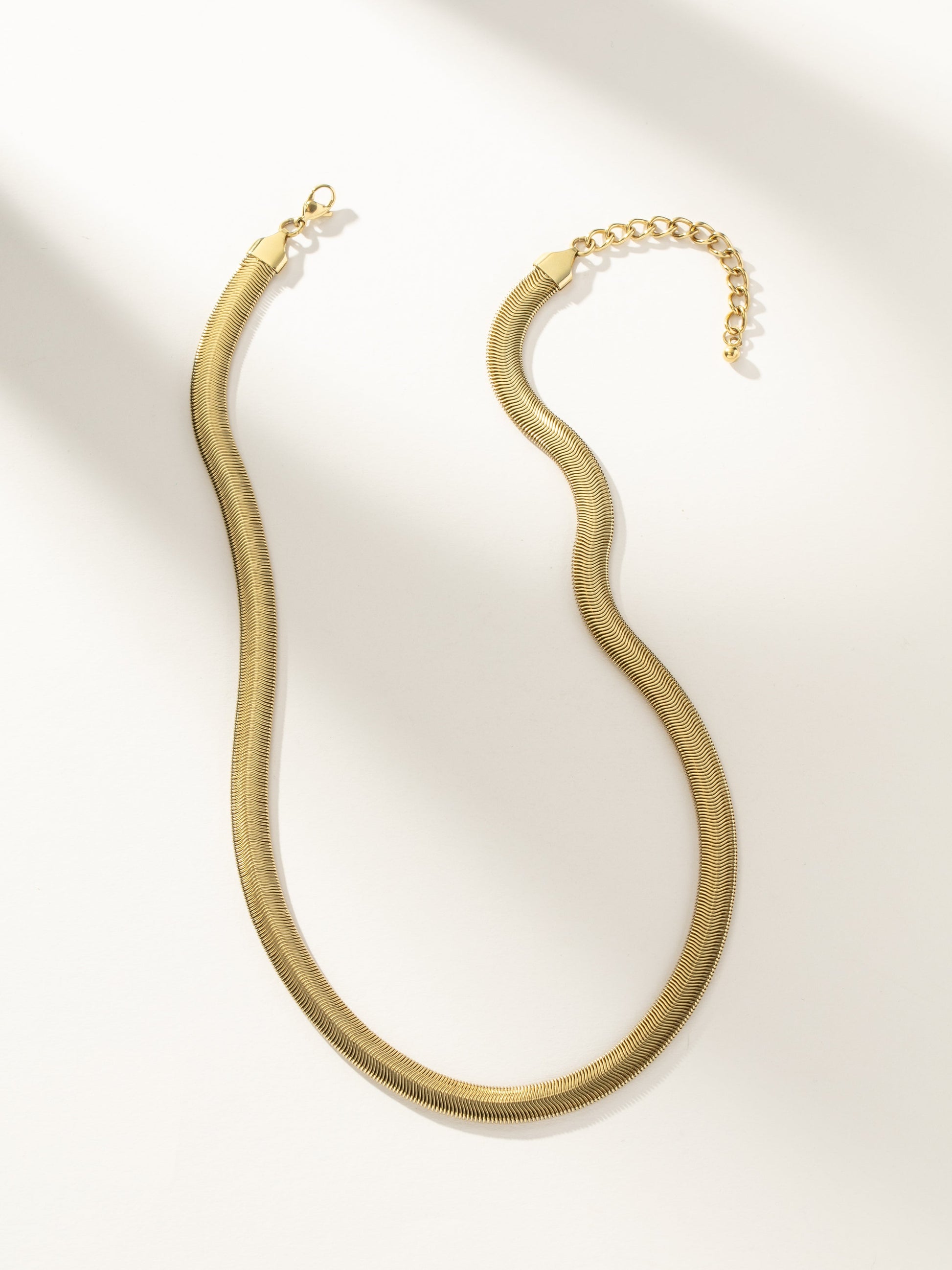 Emboldened Snake Chain Necklace | Gold | Product Image | Uncommon James