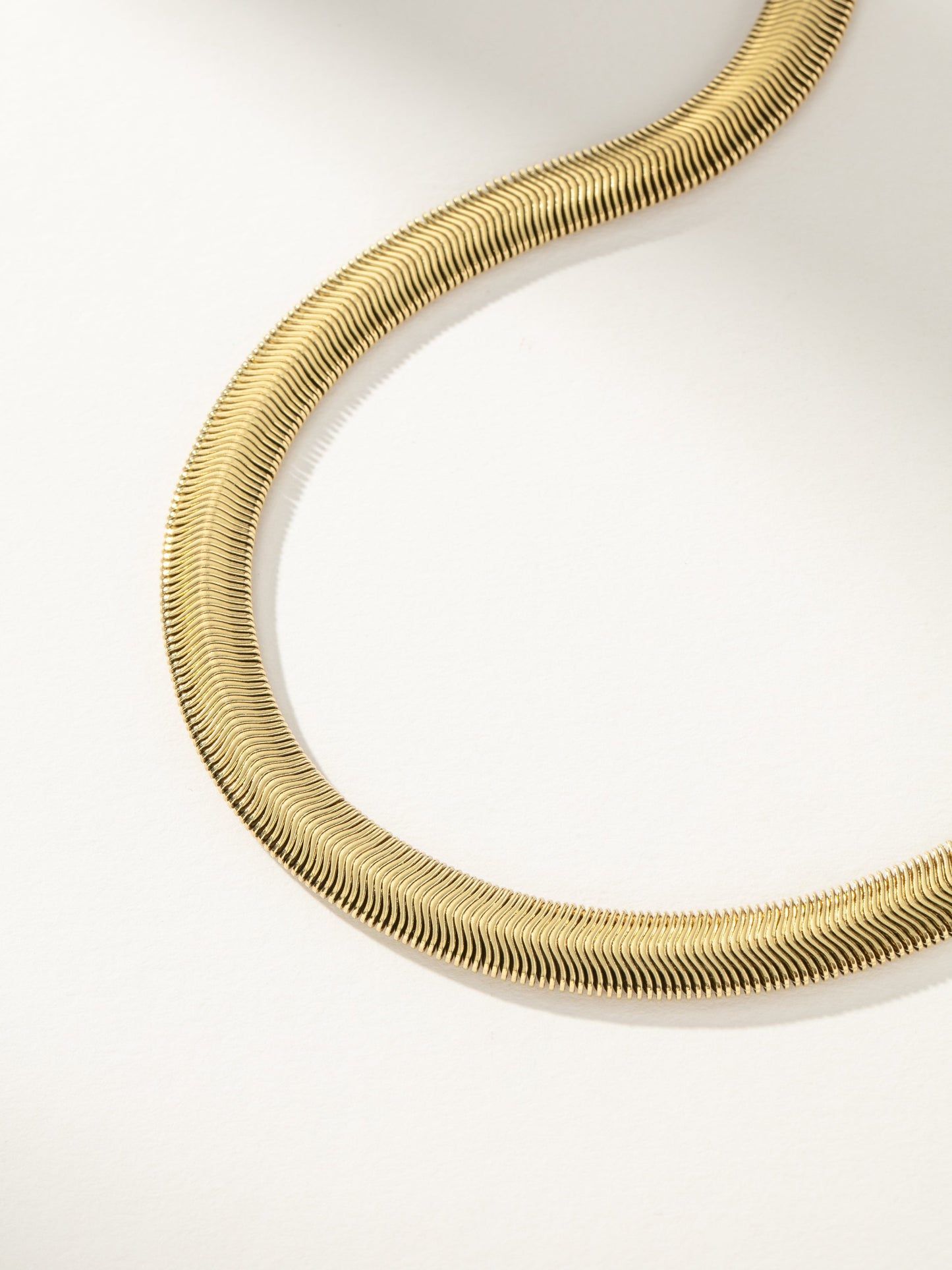 Emboldened Snake Chain Necklace | Gold | Product Image | Uncommon James