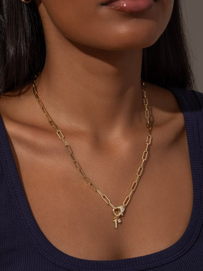 ["Star Player Charm Necklace ", " Gold ", " Model Image 2 ", " Uncommon James"]