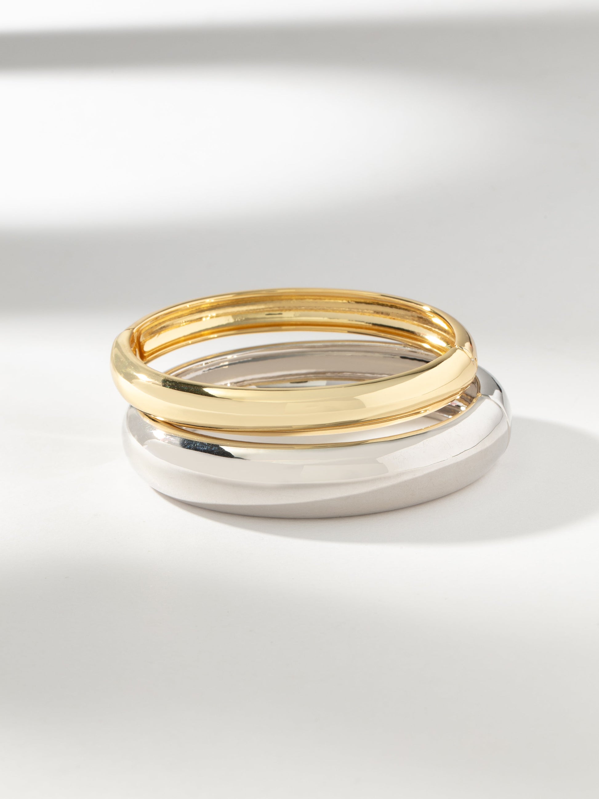 Mixed Metal Bangle Bracelet (Set of 2) | Mixed Metal | Product Image | Uncommon James