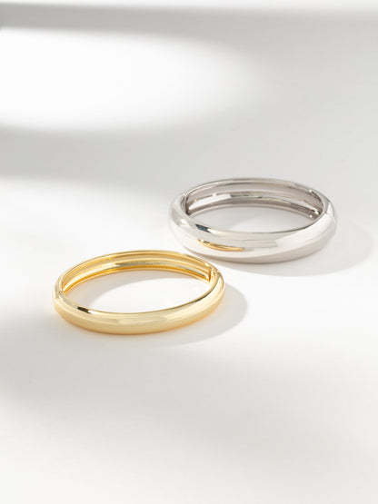 ["Mixed Metal Bangle Bracelet (Set of 2) ", " Mixed Metal ", " Product Image ", " Uncommon James"]