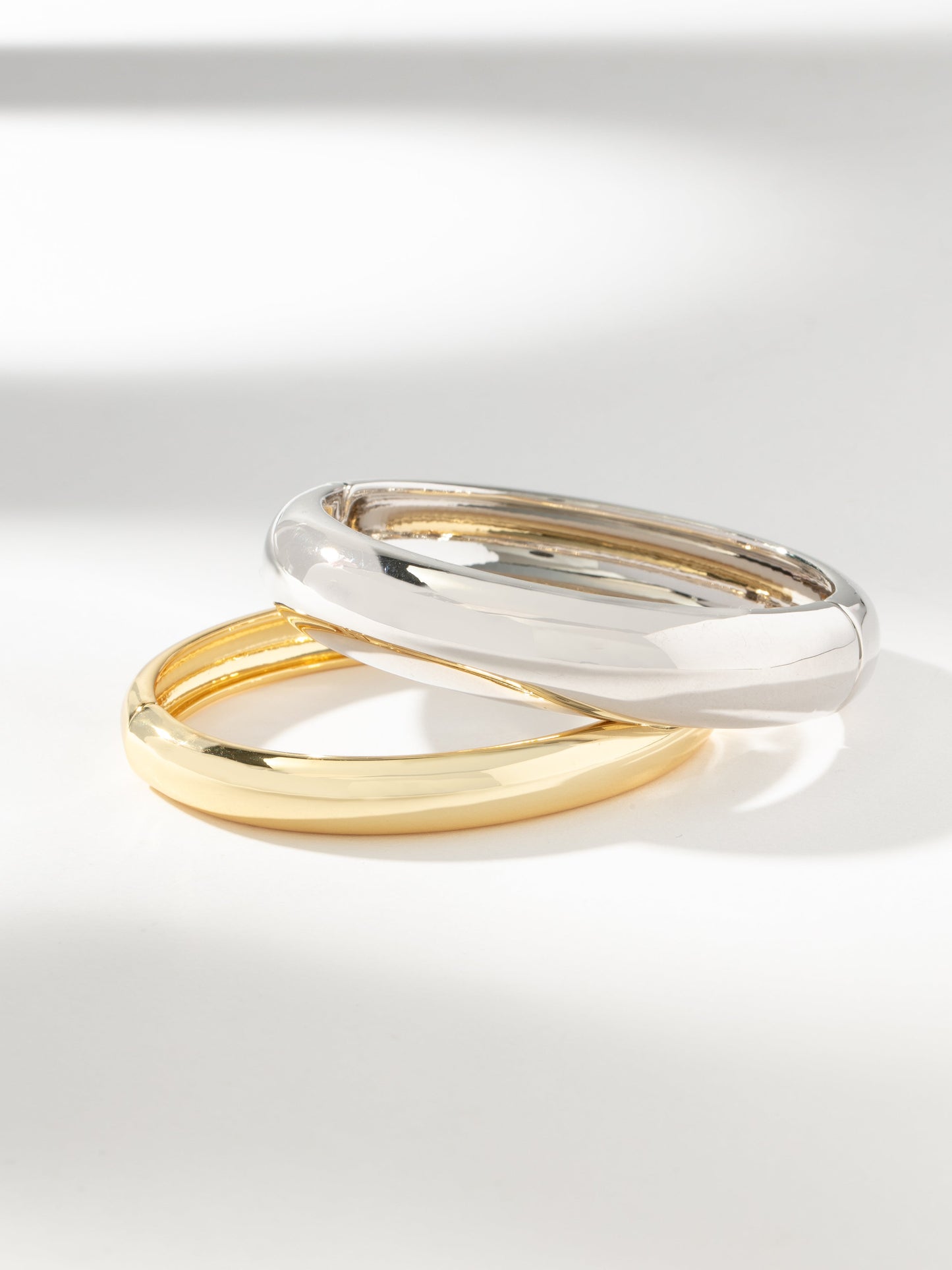 Mixed Metal Bangle Bracelet (Set of 2) | Mixed Metal | Product Image | Uncommon James