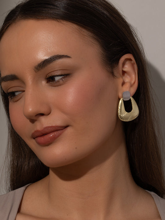 Mixed Metal Statement Earrings | Mixed Metal | Product Image | Uncommon James
