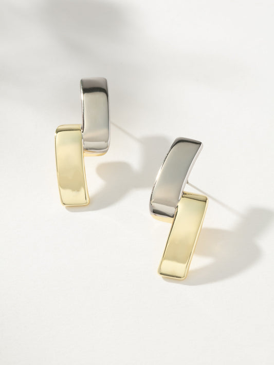Mixed Metal Another Level Earrings | Mixed Metal | Model Image | Uncommon James