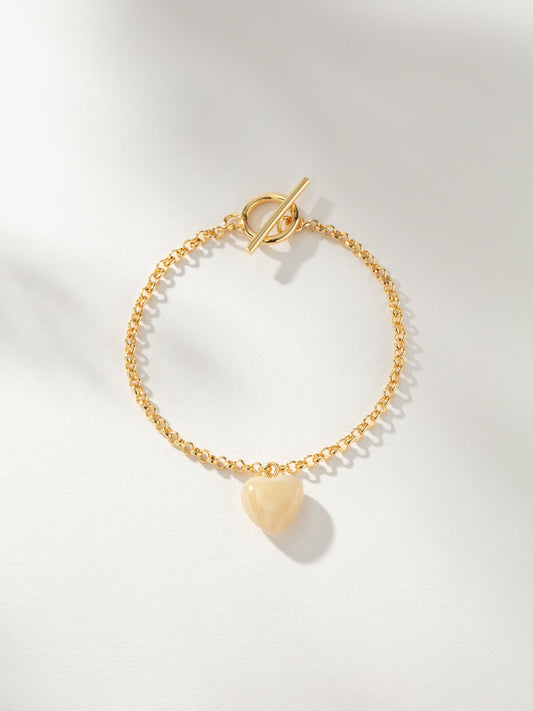 Change of Heart Bracelet | Gold | Model Image | Uncommon James