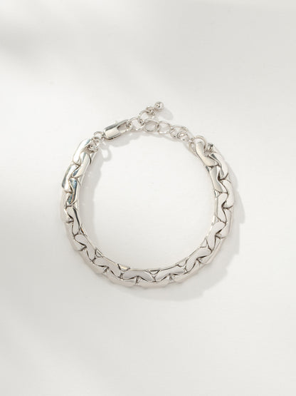 ["Eden Statement Chain Bracelet ", " Silver ", " Product Image ", " Uncommon James"]