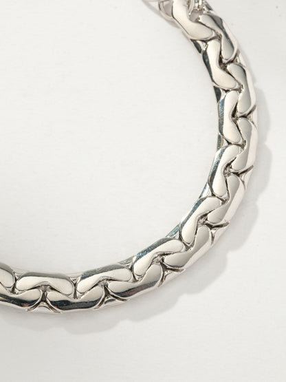 ["Eden Statement Chain Bracelet ", " Silver ", " Product Image ", " Uncommon James"]