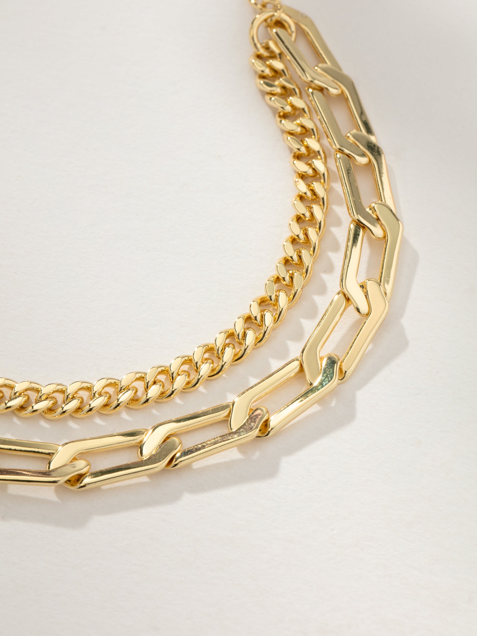 Suki Layered Chain Bracelet | Gold | Product Image | Uncommon James