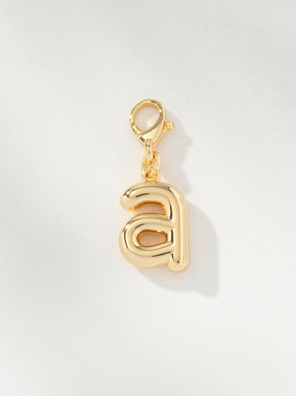 Bubble Letter Charm | Gold A | Product Image | Uncommon James