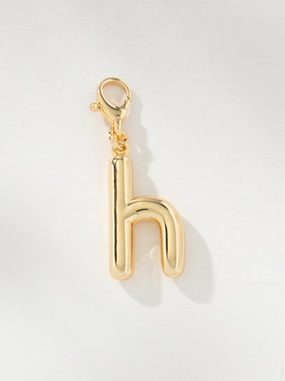 ["Bubble Letter Charm ", " Gold H ", " Product Image ", " Uncommon James"]