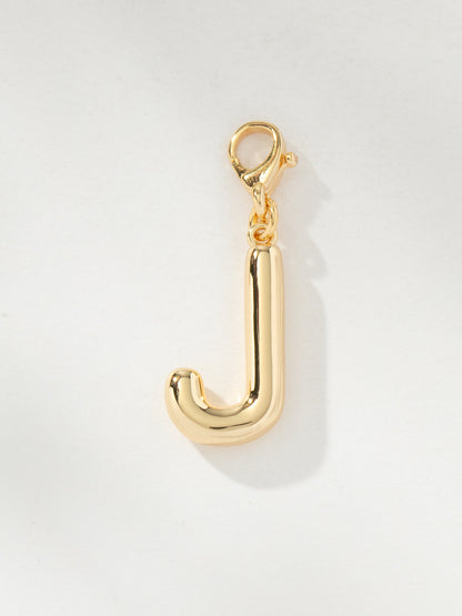 ["Bubble Letter Charm ", " Gold J ", " Product Image ", " Uncommon James"]