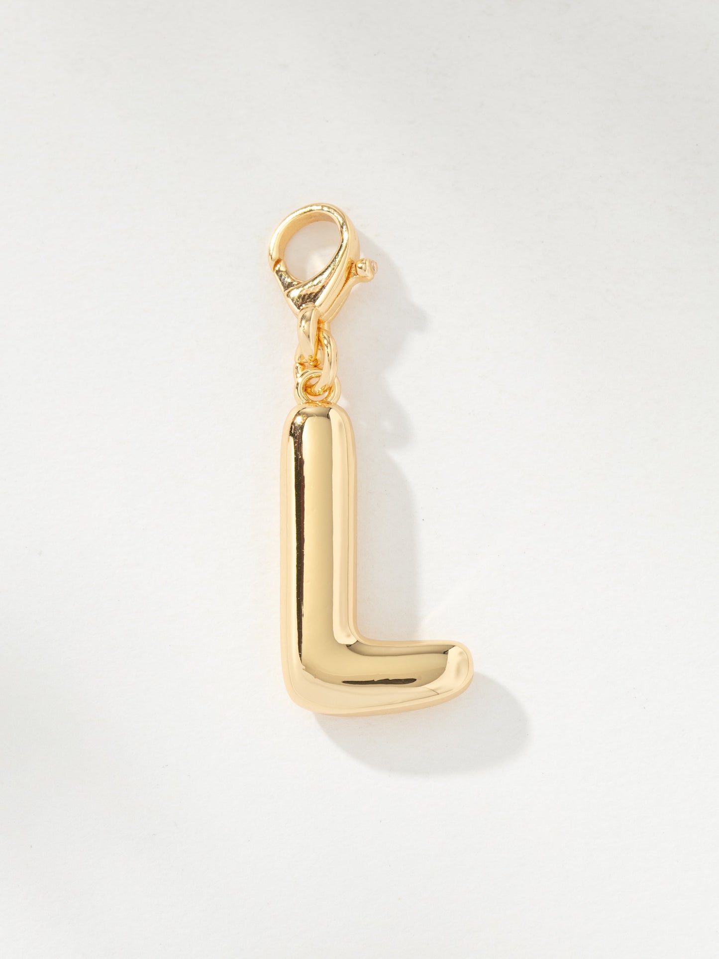 Bubble Letter Charm | Gold L | Product Image | Uncommon James