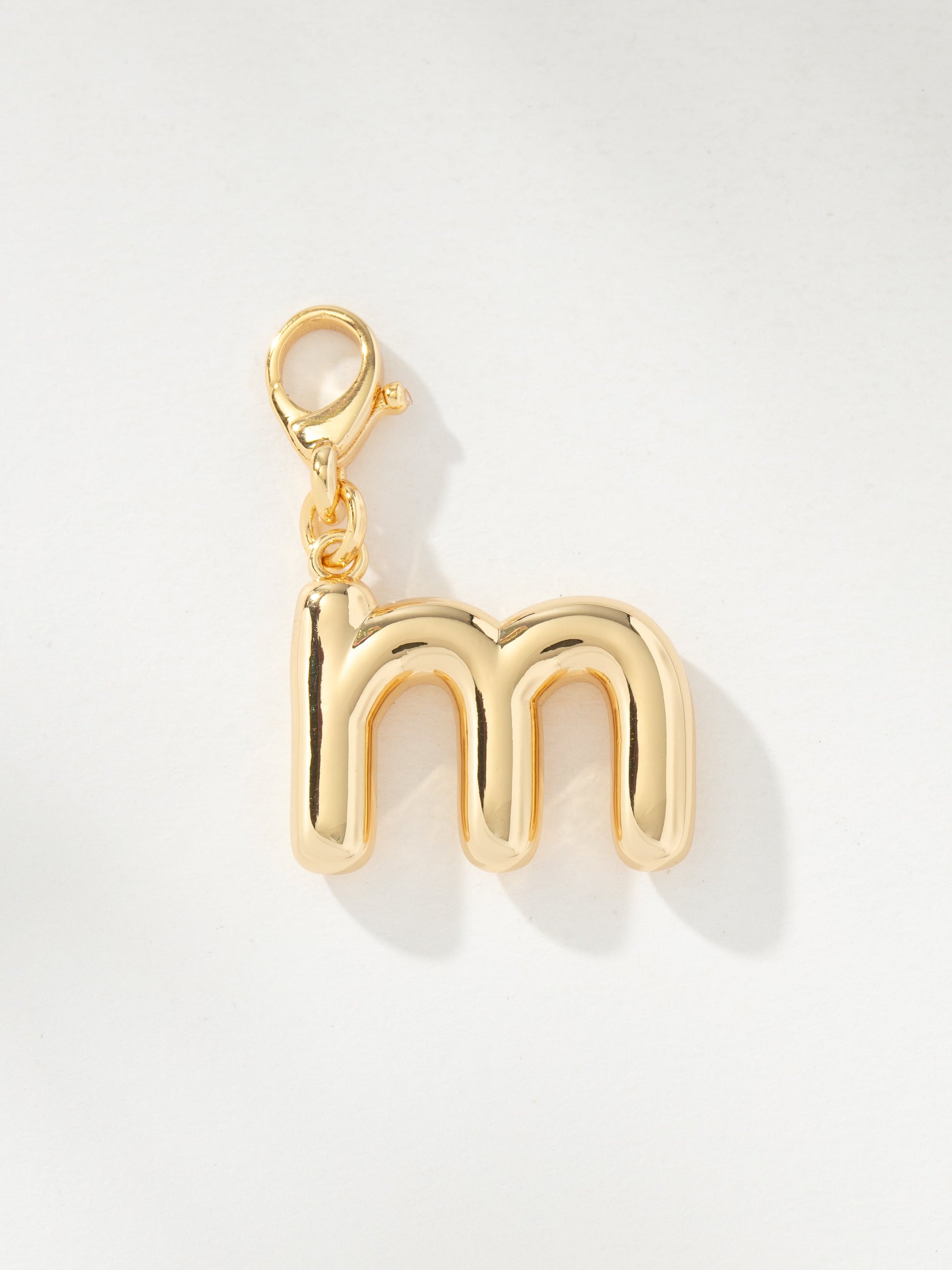 Bubble Letter Charm | Gold M | Product Image | Uncommon James