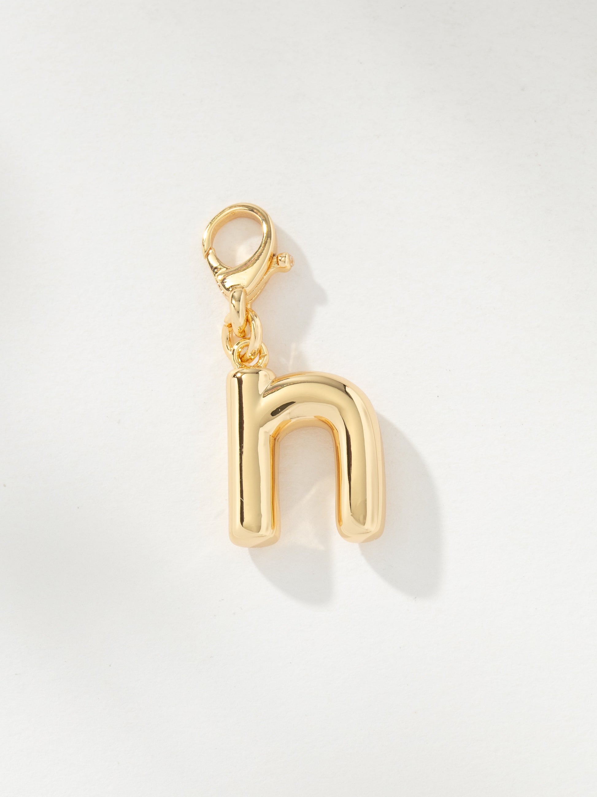 Bubble Letter Charm | Gold N | Product Image | Uncommon James