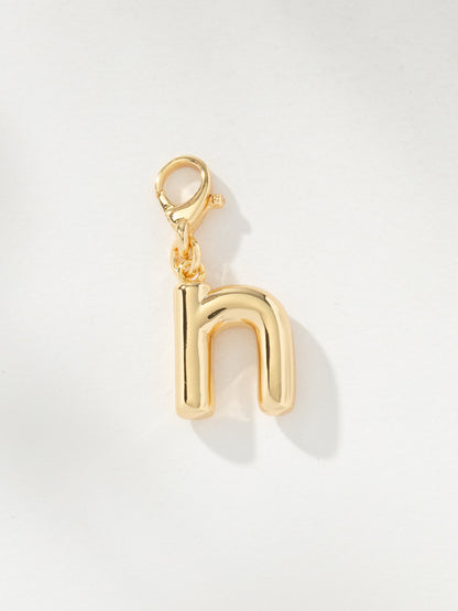 ["Bubble Letter Charm ", " Gold N ", " Product Image ", " Uncommon James"]