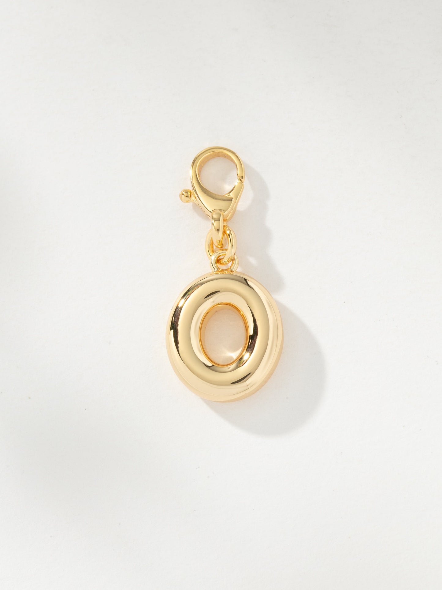 Bubble Letter Charm | Gold O | Product Image | Uncommon James