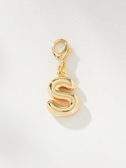 ["Bubble Letter Charm ", " Gold S ", " Product Image ", " Uncommon James"]