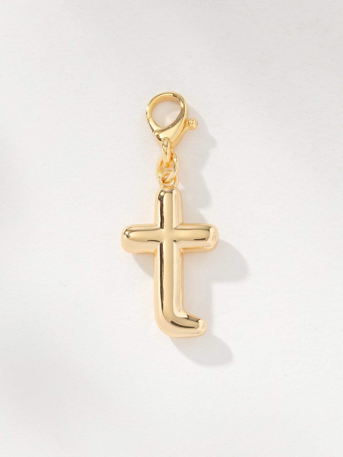 Bubble Letter Charm | Gold T | Product Image | Uncommon James