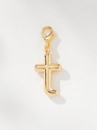 ["Bubble Letter Charm ", " Gold T ", " Product Image ", " Uncommon James"]