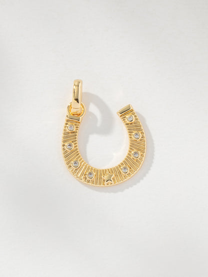 Horseshoe Charm | Gold | Product Image | Uncommon James