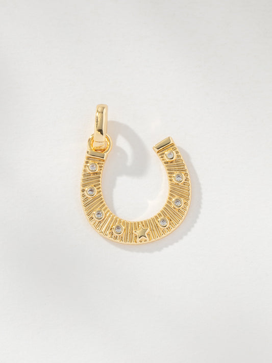 Horseshoe Charm | Gold | Product Image | Uncommon James
