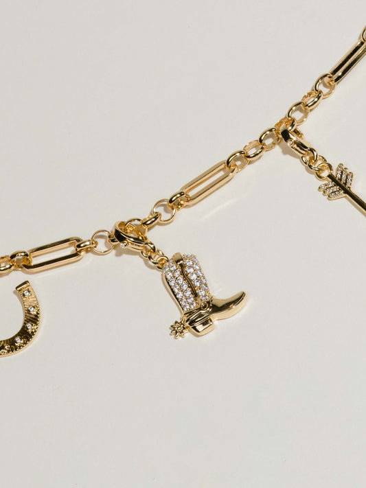Pavè Cowboy Boot Charm