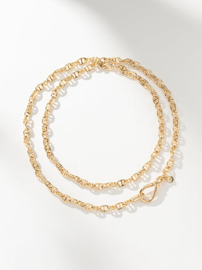 ["Daybreak Layered Chain Necklace ", " Gold ", " Product Image ", " Uncommon James"]