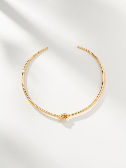 Forever Knot Collar Necklace | Gold | Product Image | Uncommon James