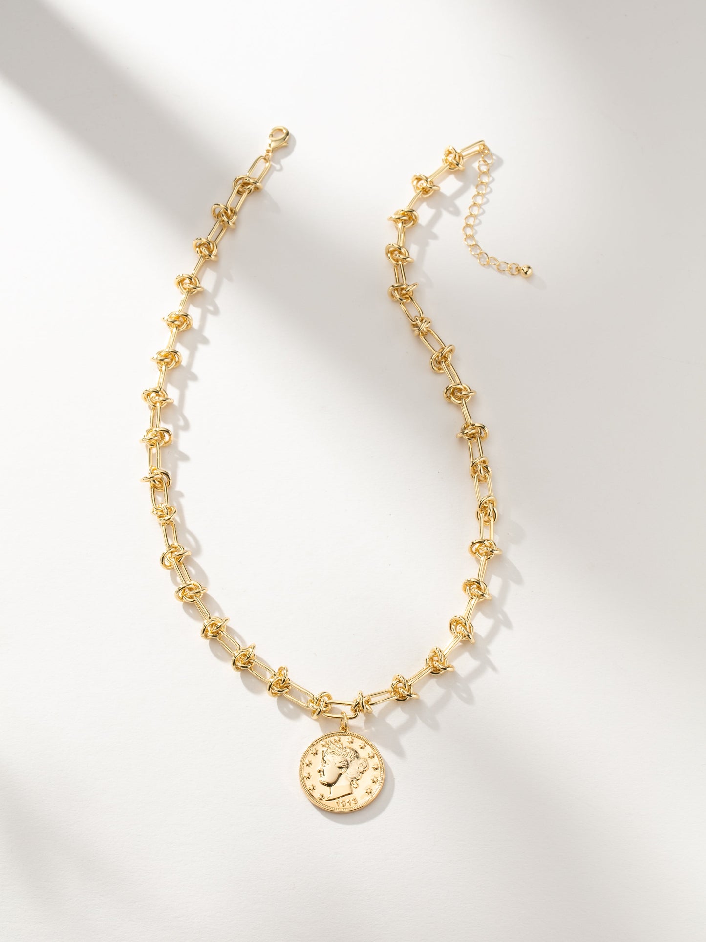 Lady Liberty Coin Necklace | Gold | Product Image | Uncommon James