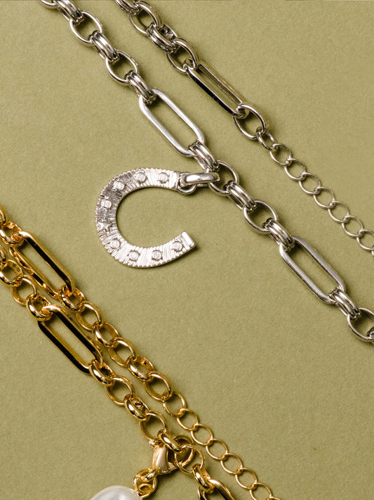 Linked Charm Collector Necklace | Gold | Product Image | Uncommon James