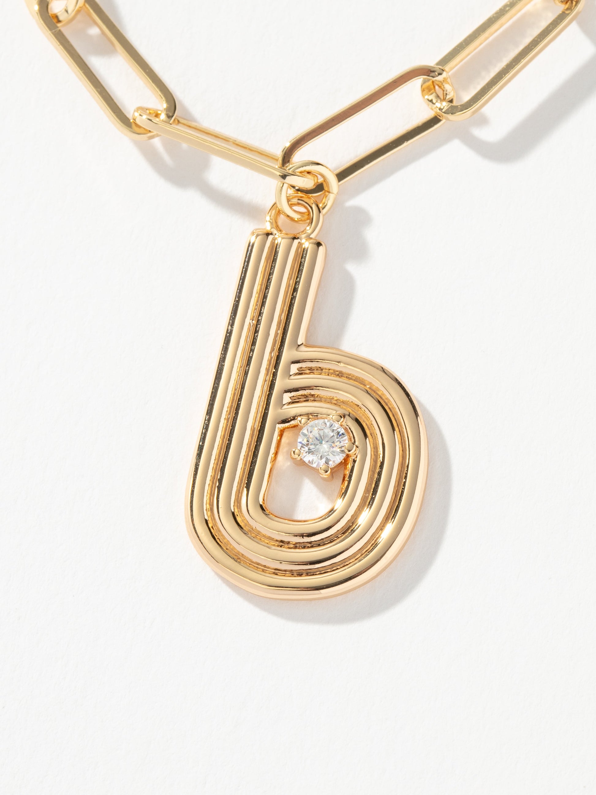 Muse Initial Layered Necklace | Gold B | Product Image | Uncommon James