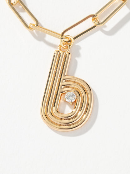 ["Muse Initial Layered Necklace ", " Gold B ", " Product Image ", " Uncommon James"]