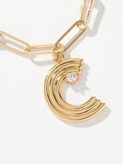 ["Muse Initial Layered Necklace ", " Gold C ", " Product Image ", " Uncommon James"]