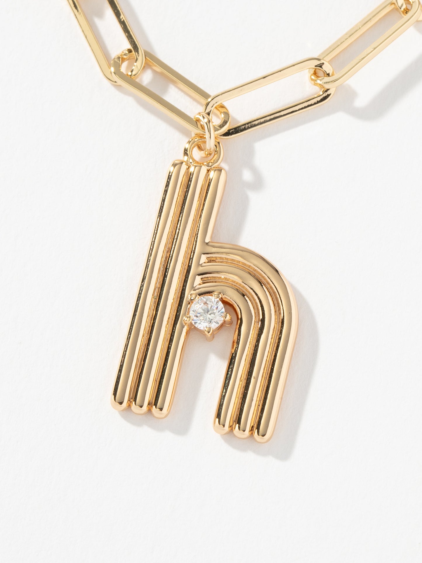 Muse Initial Layered Necklace | Gold H | Product Image | Uncommon James